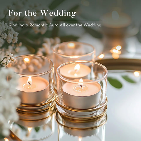 Ashlux tea lights enhance Christmas decor with warm, inviting light