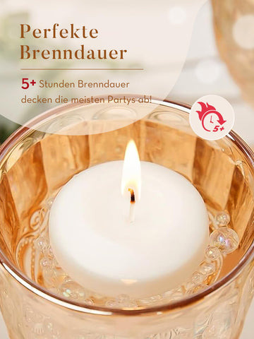 Ashlux 2-inch candle for long burn during weddings and dinners.