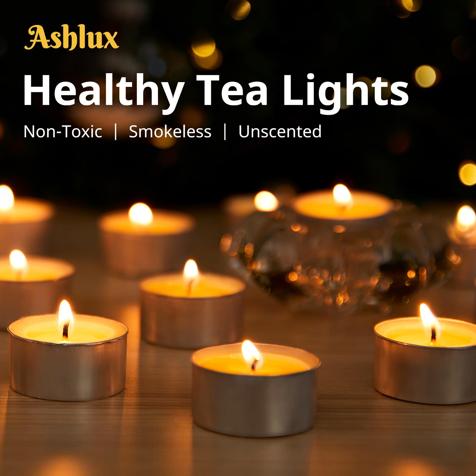 Ashlux tea light safety usage guide for safe placement around decor.