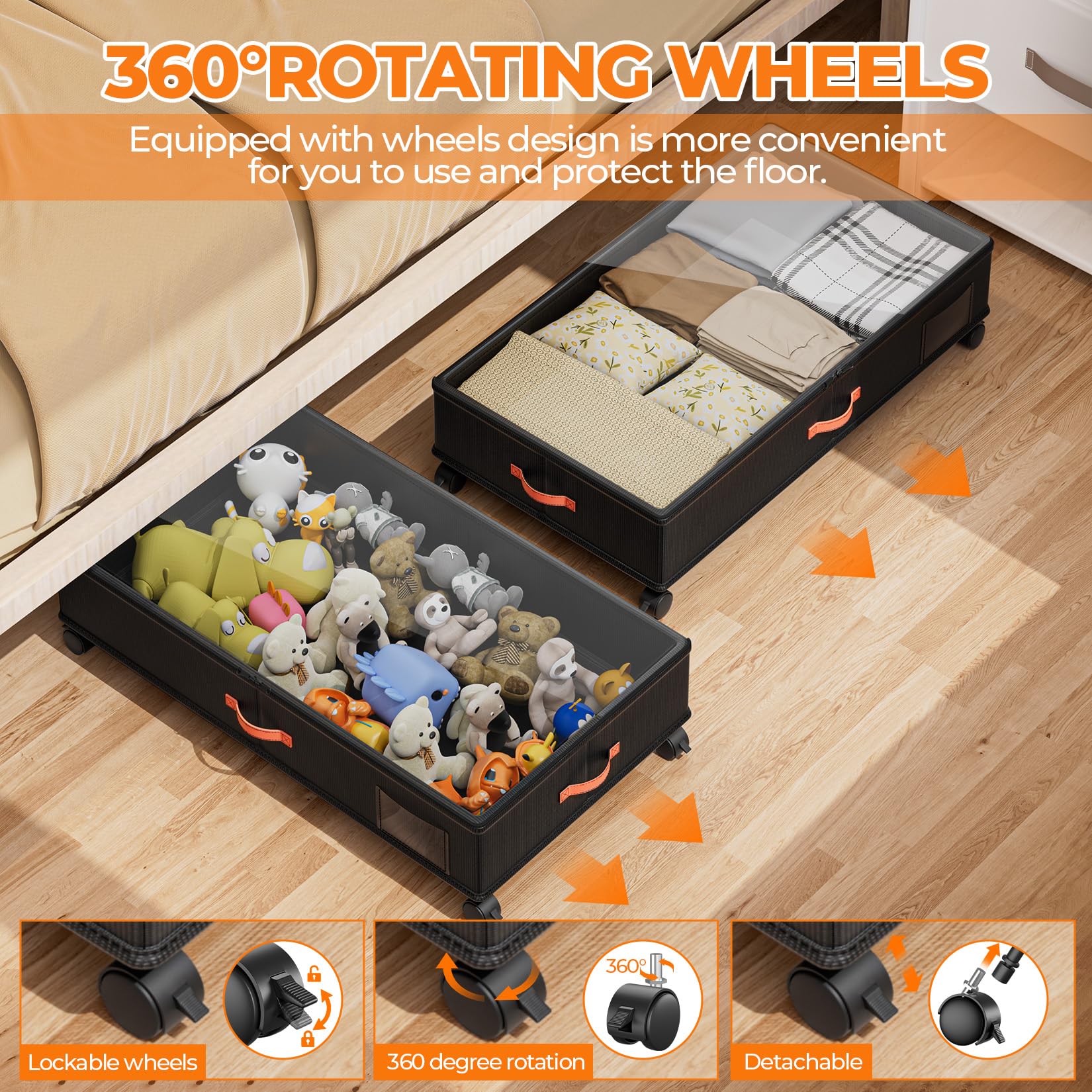 Ashwanth dustproof double zipper lid protects items from dust.