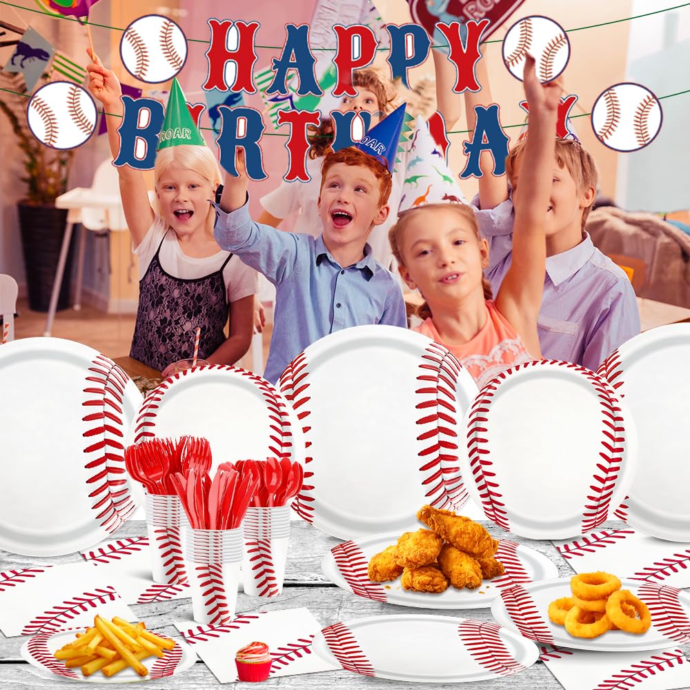 ASLERMURE baseball cutlery set includes forks, knives, spoons for mess-free dining.