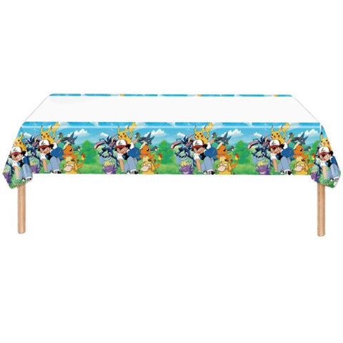 Aslike tablecloth provides a smooth dining surface for gatherings and easy cleanup