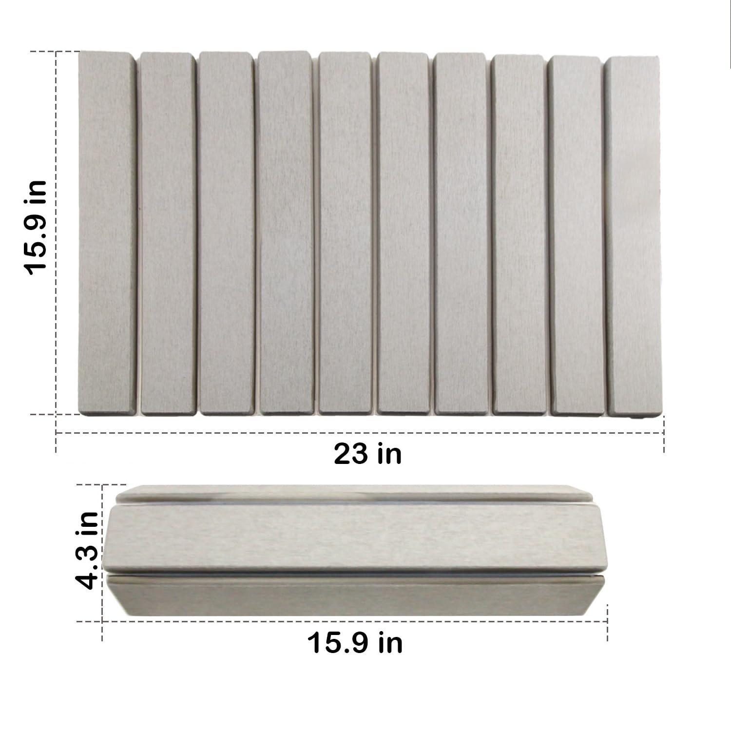 Asou Stone Bath Mat includes sandpaper for easy cleaning.