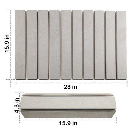 Asou Stone Bath Mat includes sandpaper for easy cleaning.