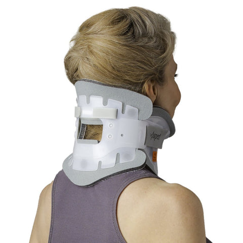 Aspen cervical collar with occipital support strap providing customized head cradle