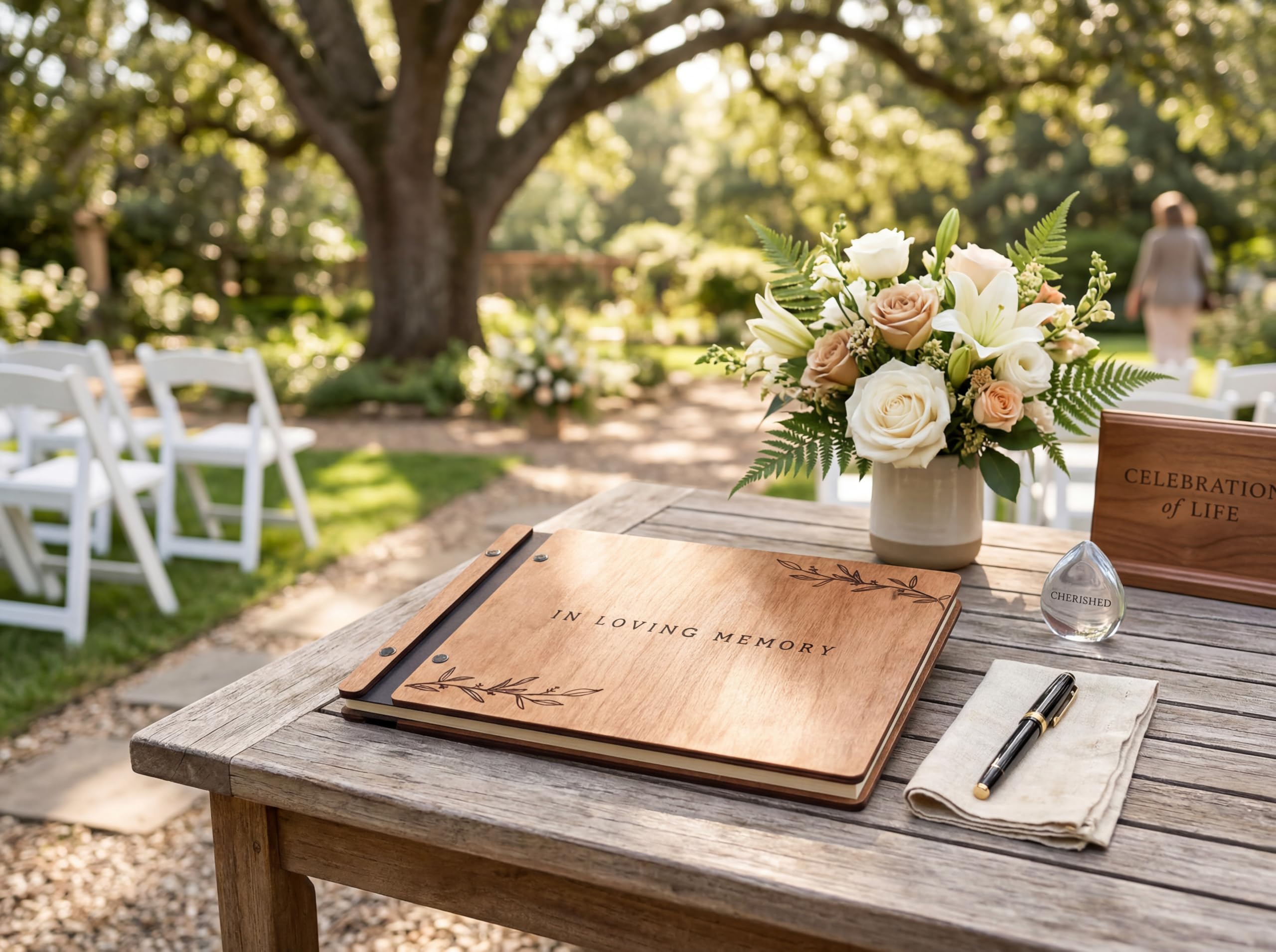 Spacious signing area supports longer notes or memories.