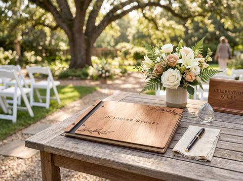 Spacious signing area supports longer notes or memories.