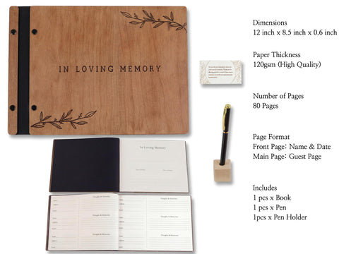 Thoughtful layout helps guests leave legible, meaningful messages.