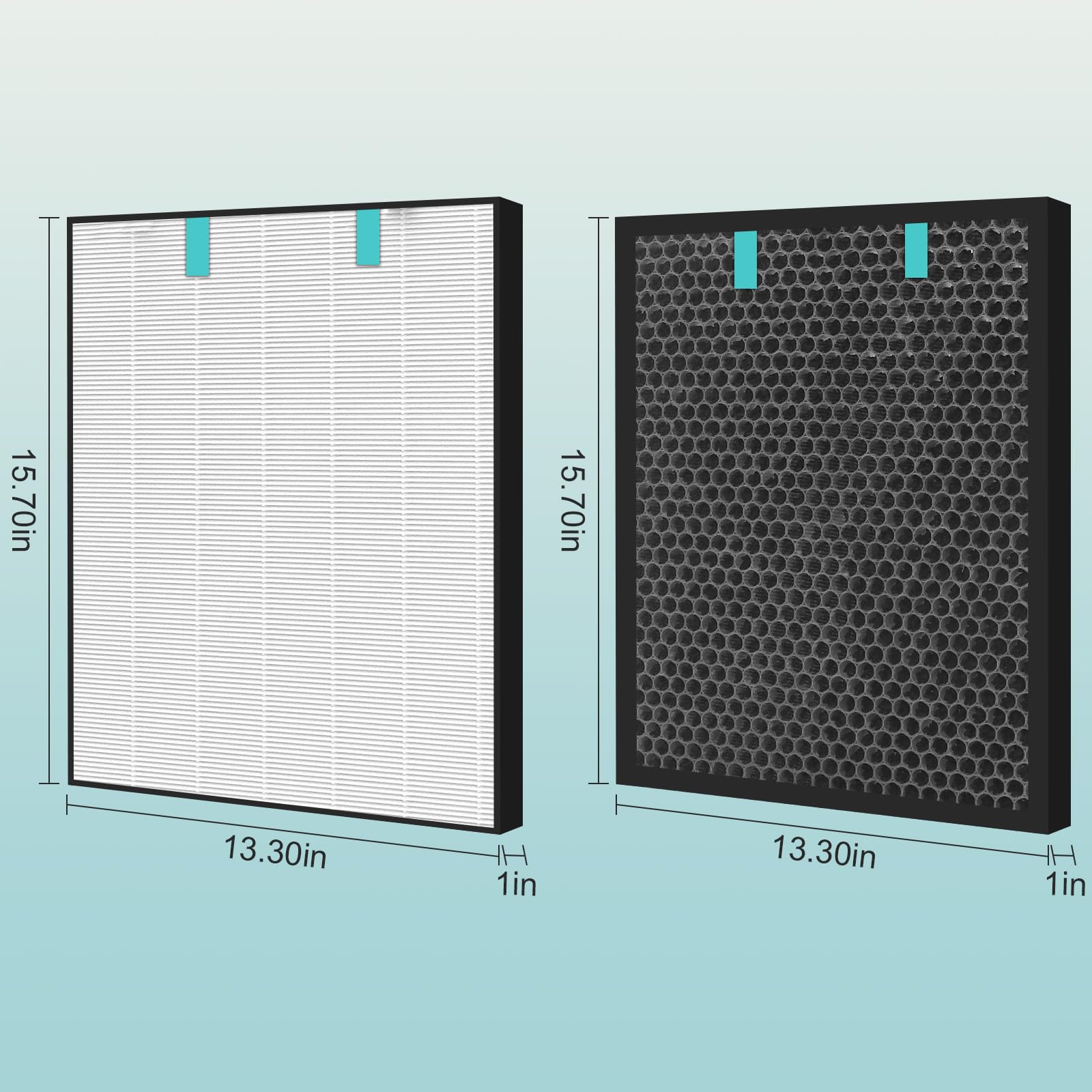 Asrhine Air400 carbon post-filter closeup targets odors and gases.