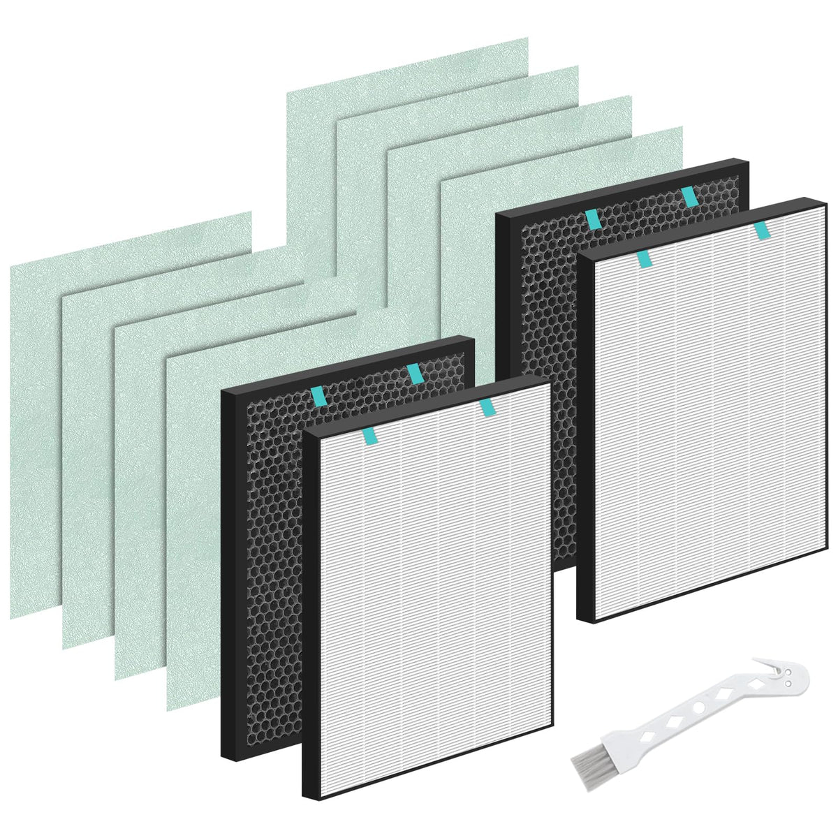 Asrhine Air400 filter bundle shows two sets for easy replacement.