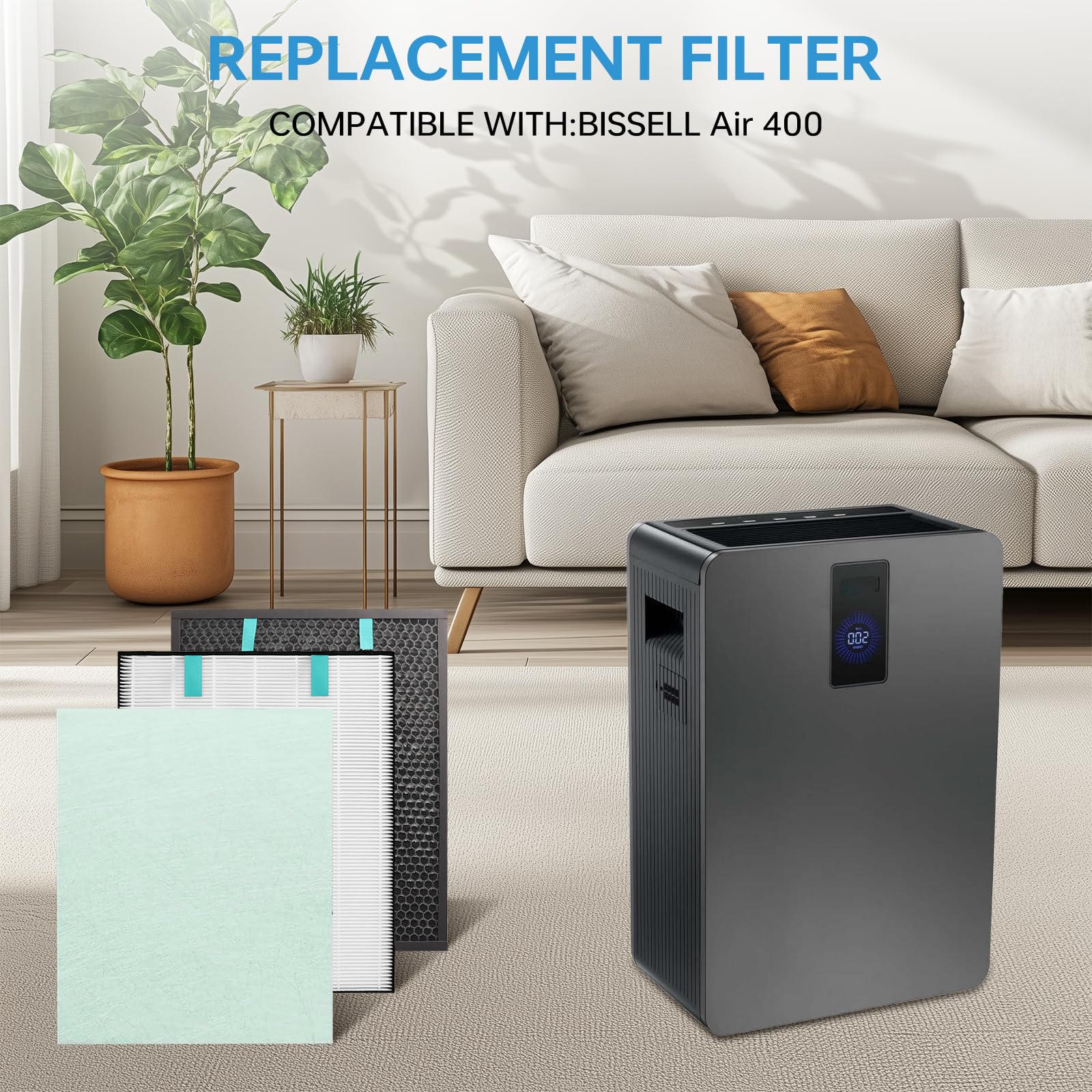 Asrhine Air400 compatibility closeup confirms precise fit with Bissell 2749.
