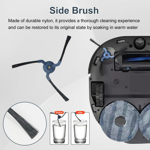 Asrhine X10 Pro Omni cleaning brush helps quick maintenance.