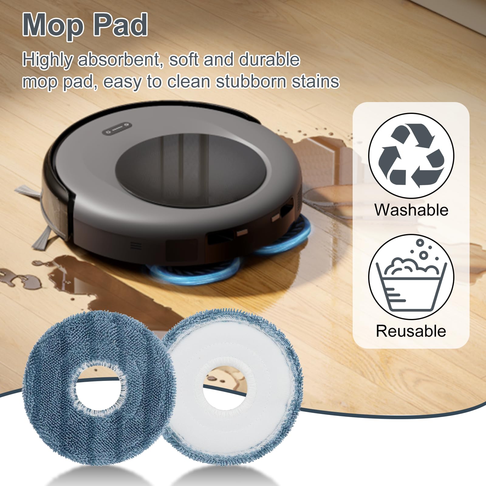 Asrhine dust bags for Eufy Omni C20 maintain suction efficiency.