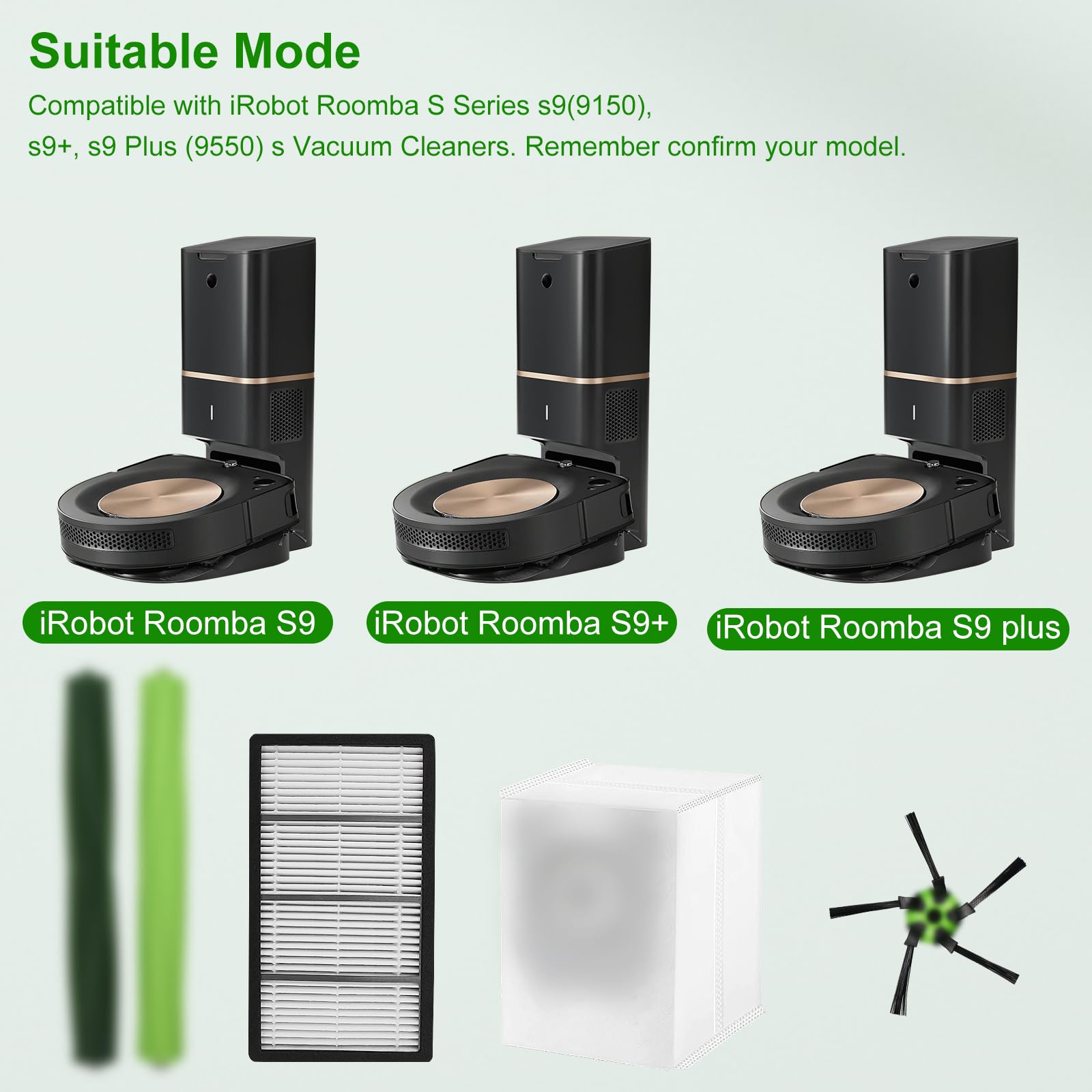 Asrhine S9 filter pack improves suction and air quality during daily cleaning