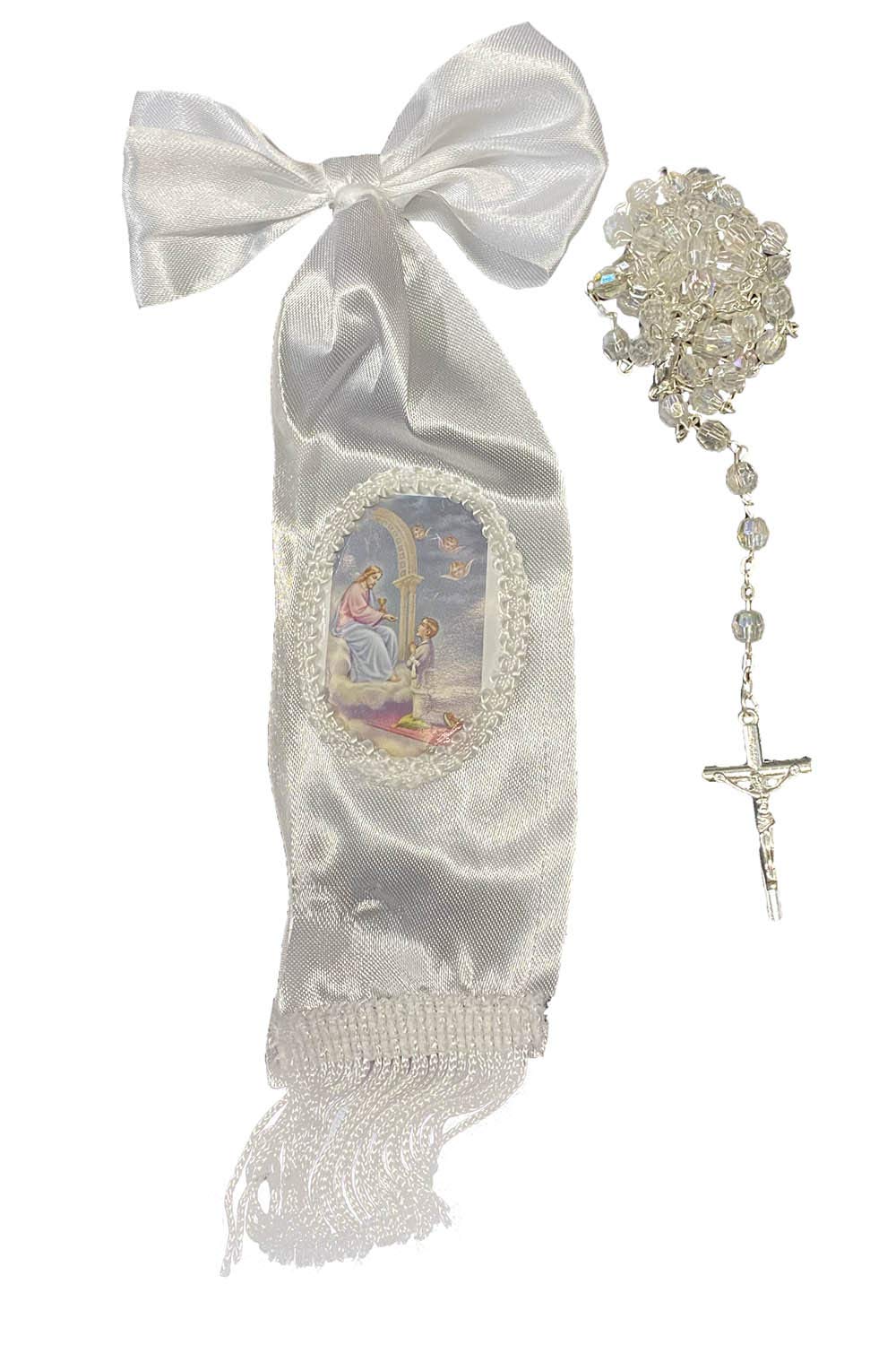 Asrnten Lito boys' communion armband with blessing imagery