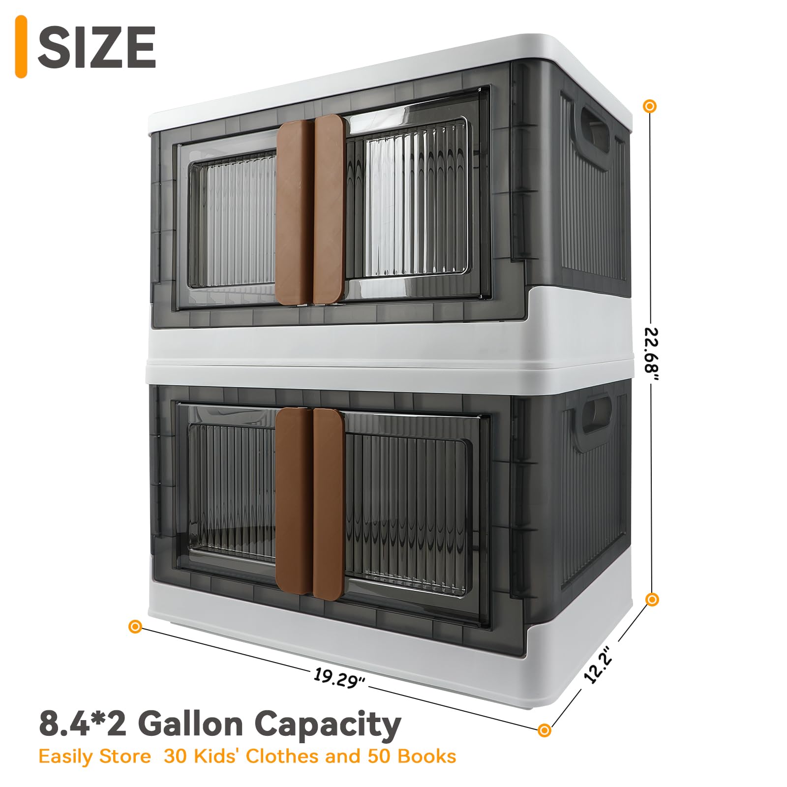 AssHMKIT foldable storage bin design for compact storage when not in use