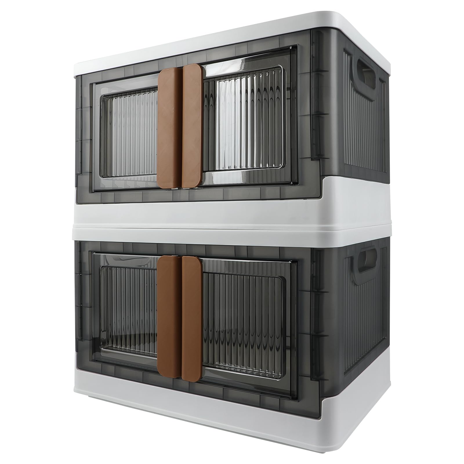 AssHMKIT storage bin with transparent front and top opening for easy access