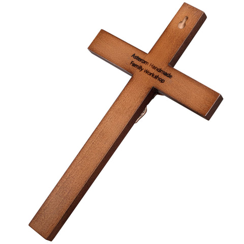 Asterom St Benedict crucifix decor blends with traditional or modern interiors