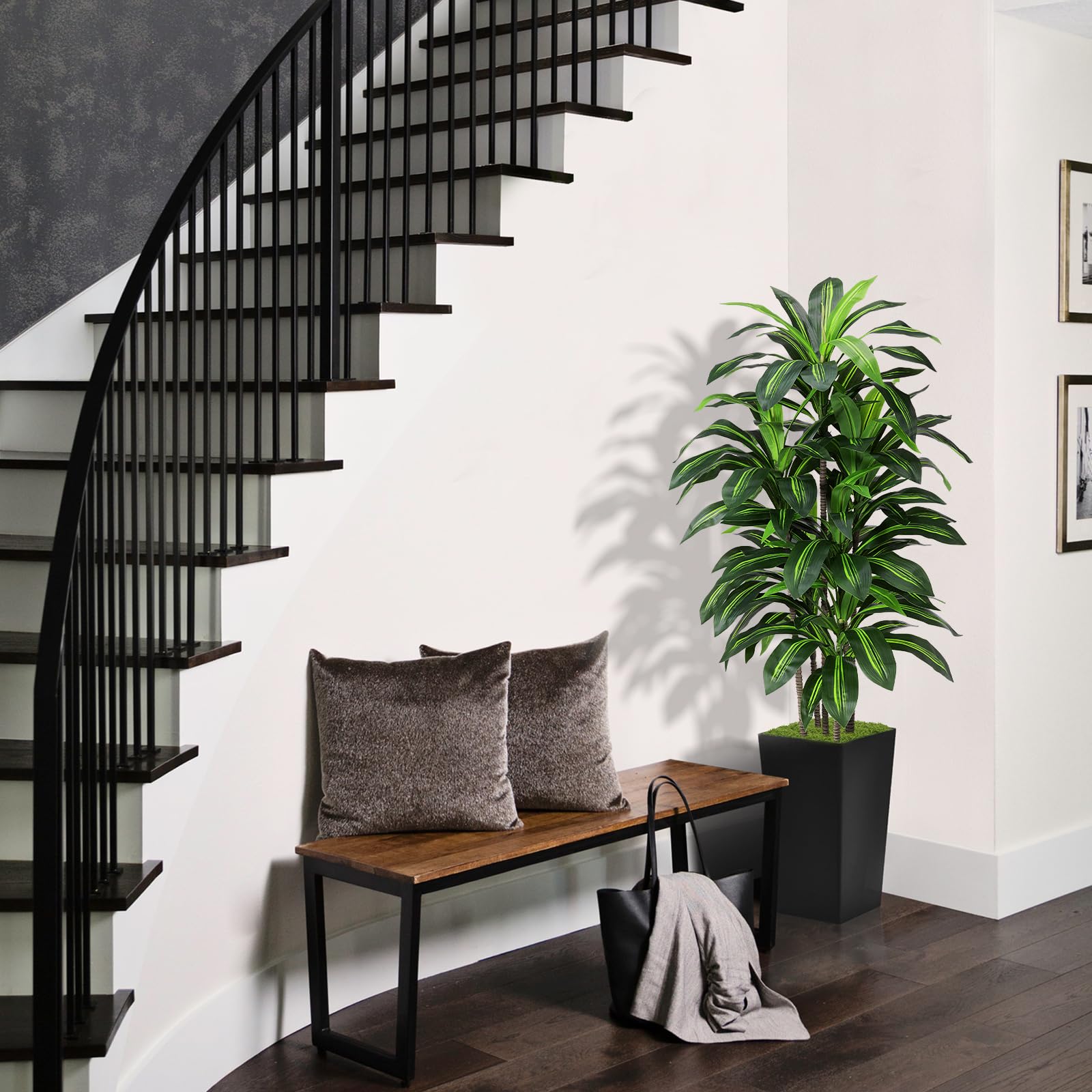ASTIDY artificial Dracaena tree with adjustable branches lets you shape fullness.