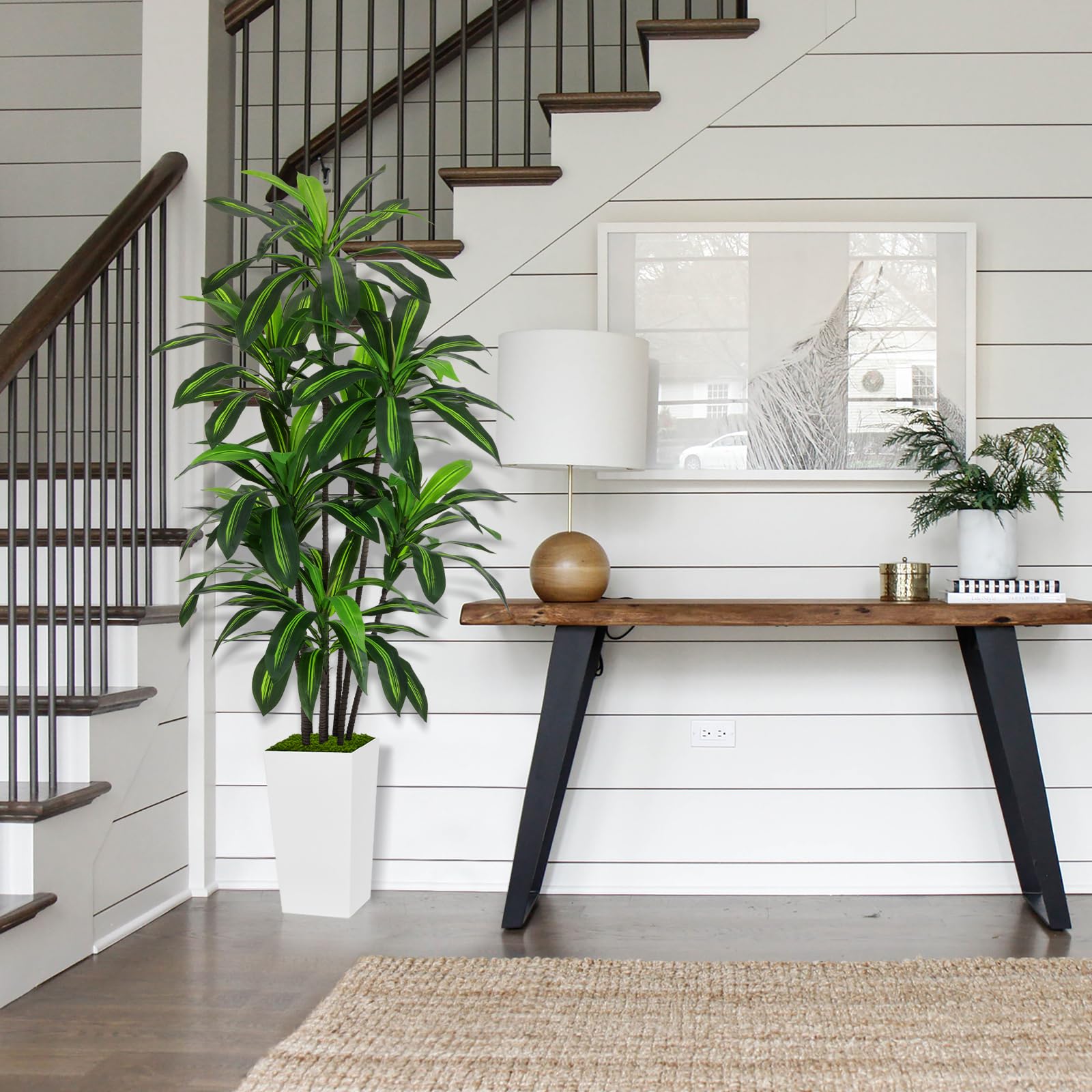 ASTIDY realistic artificial dracaena stems and leaves create natural-looking height