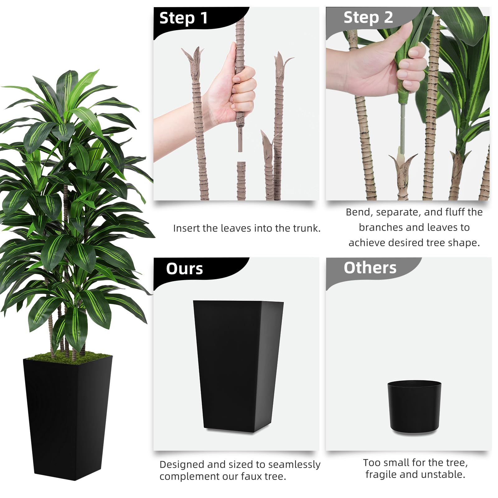 ASTIDY silk dracaena greenery brings year-round green vibes to any room