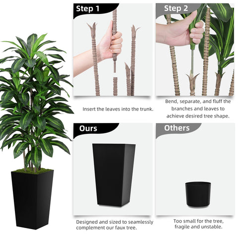 ASTIDY silk dracaena greenery brings year-round green vibes to any room