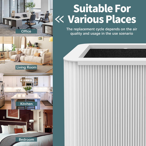 Astrair packaged filter box demonstrates clear contents and ready-to-use replacement.