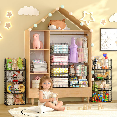 Astrorhine durable closet storage solution in a sleek black finish.