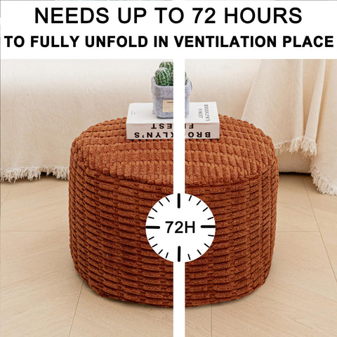 Asuprui pouf ottoman lightweight and portable for quick rearranging.