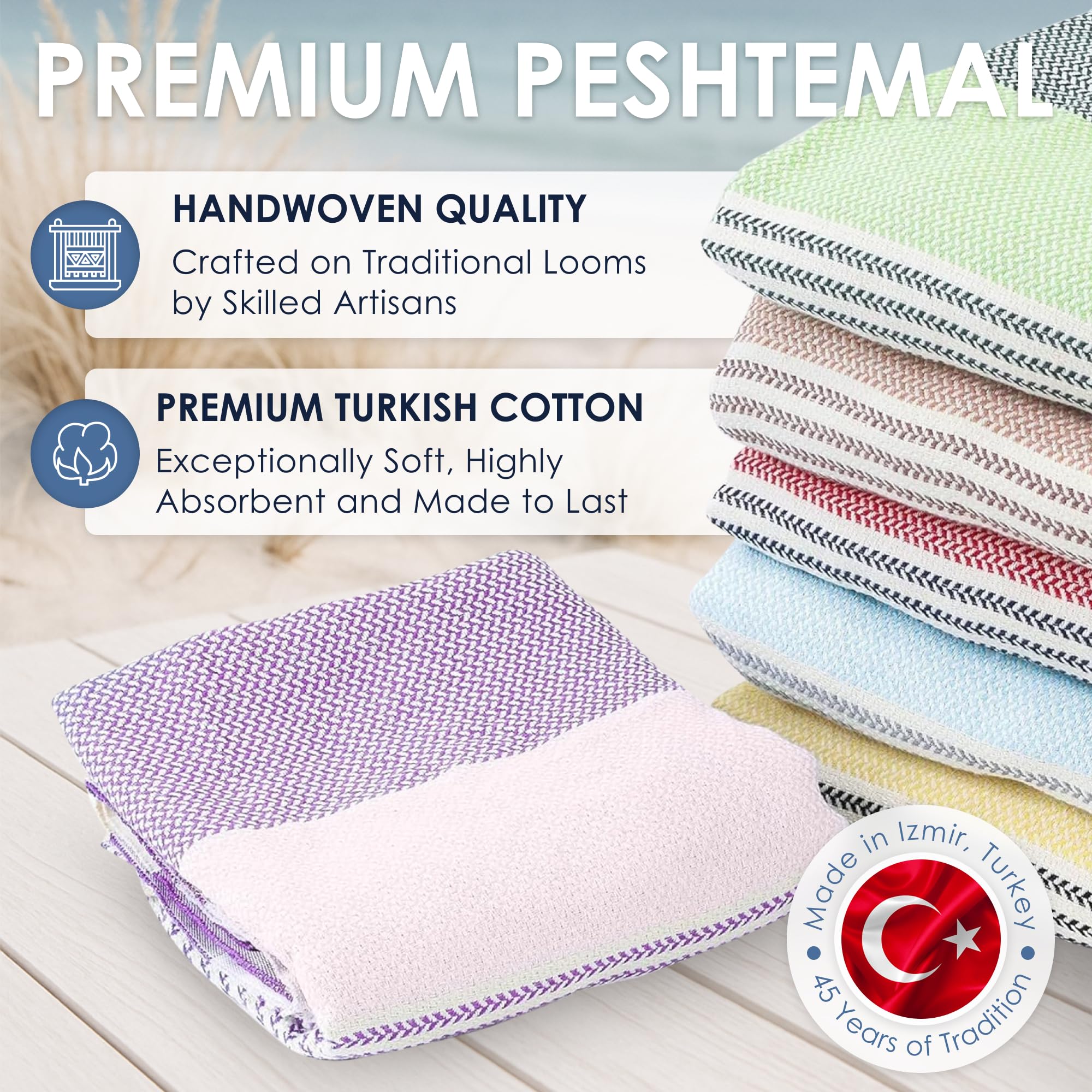 ATANI towel in pure Aegean cotton breathes well.