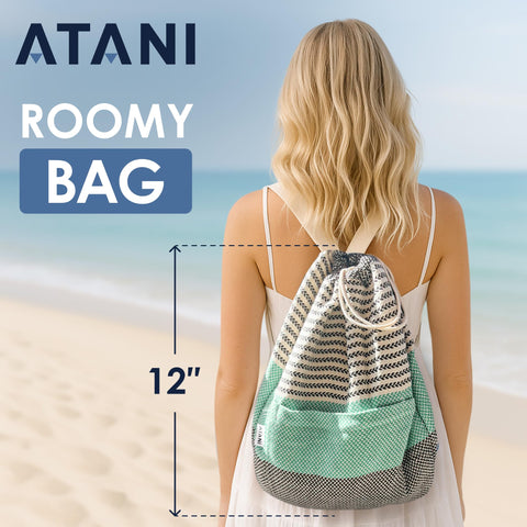 ATANI sand-shake weave releases grit easily from surfaces.