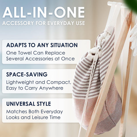 ATANI Turkish Beach Towel stays size-stable after multiple cold washes.