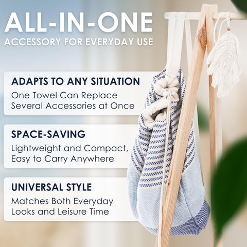 ATANI Turkish Beach Towel remains size-stable after washes.