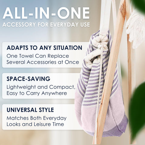 ATANI towel zip pocket secures essentials.