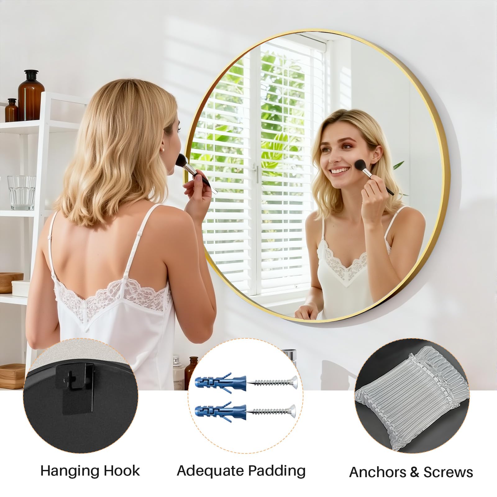 Atilioo anti-rust finish helps maintain shine in humid bathrooms.