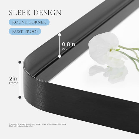 Atilioo tempered glass mirror delivers distortion-free reflections for grooming