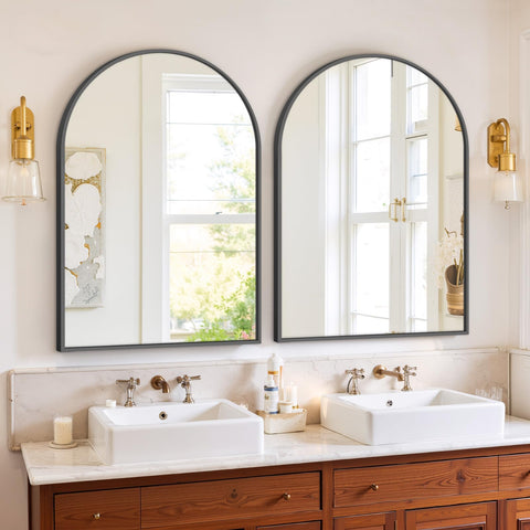 Atilioo brushed-texture frame adds contemporary flair and easy-clean surfaces.
