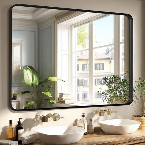 Tempered glass Atilioo mirror ideal for daily bathroom use