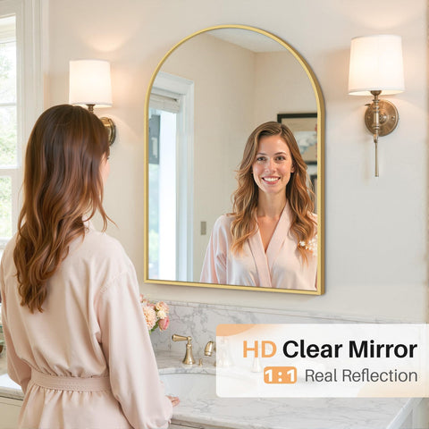 Atilioo bathroom vanity mirror elevates spaces like powder rooms