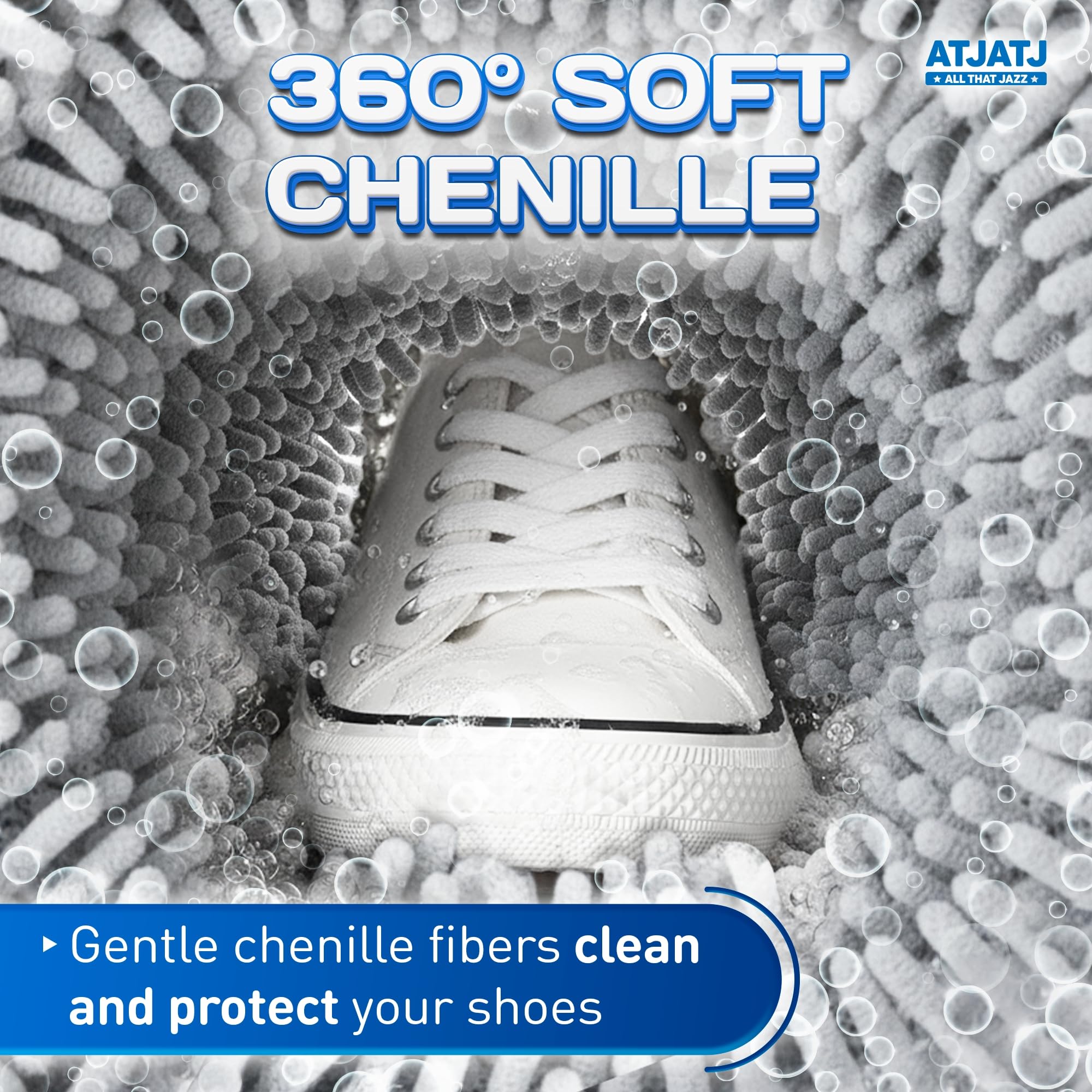 ATJATJ 2-pack bag inside washing machine demonstrates protection for shoes