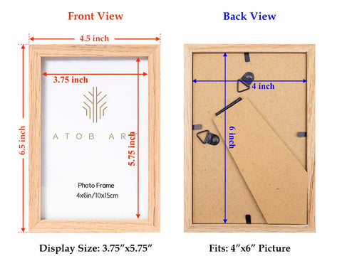 ATOBART oak wood frame close-up shows grinded edges for safe swapping