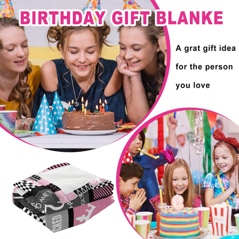 Atokker Sweet 16 blanket on couch as a versatile gift.