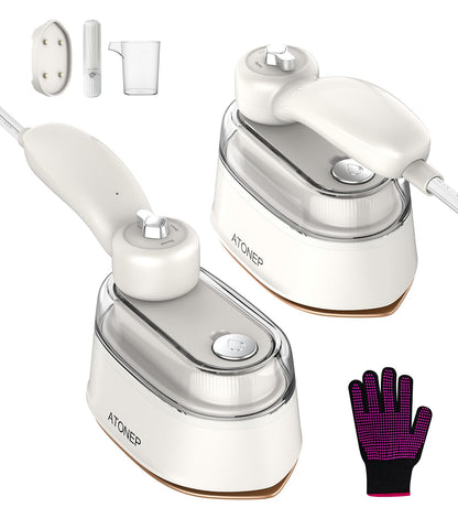 ATONEP travel steamer with folding design ready for packing