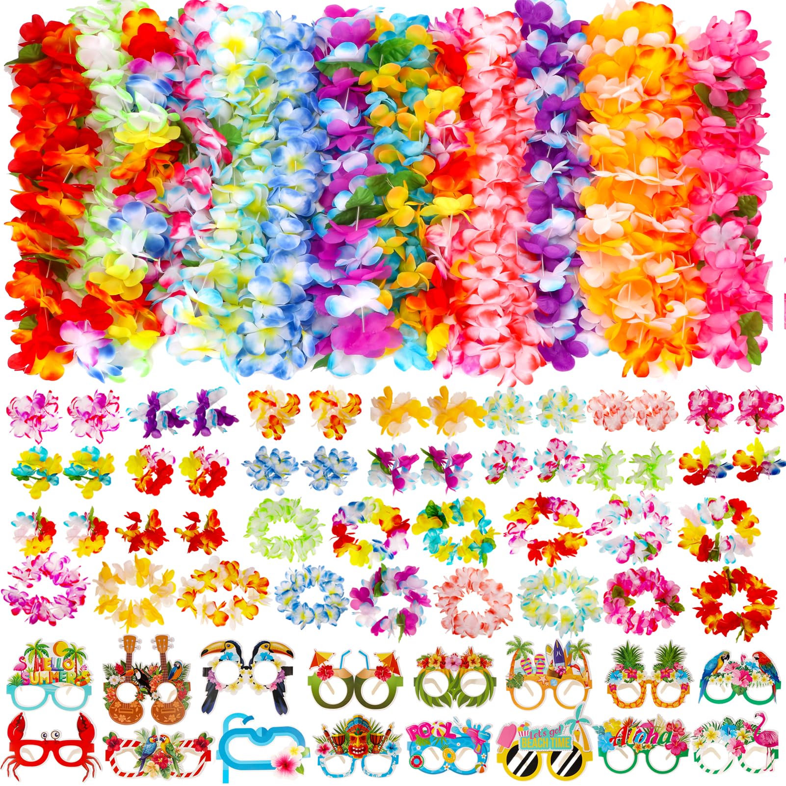 Atonofun Hawaiian leis set for tropical party vibes