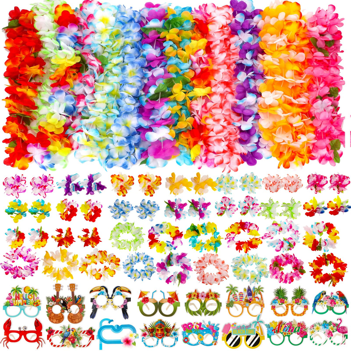 Atonofun Hawaiian leis set for tropical party vibes