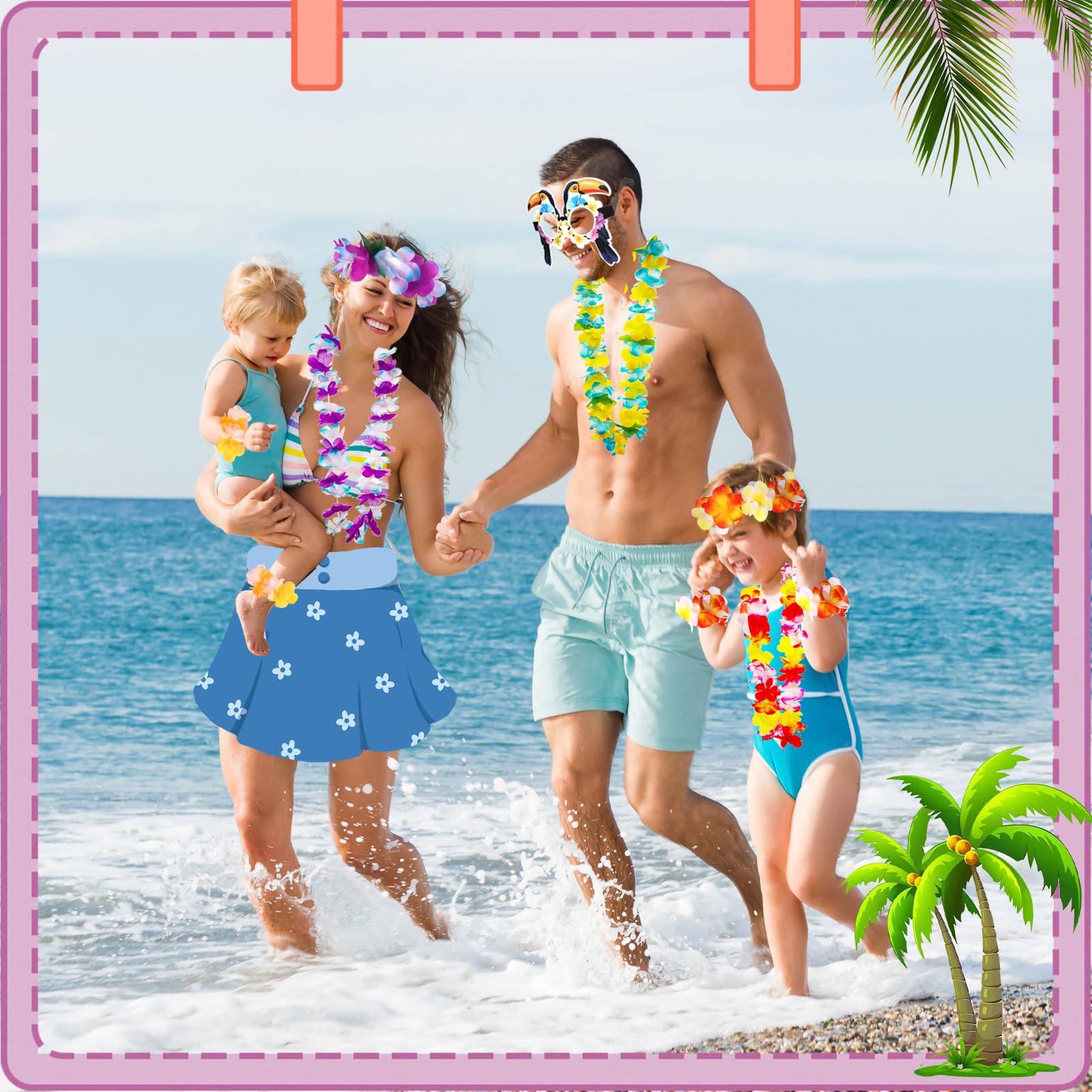 Atonofun luau party setup enhances beach celebrations