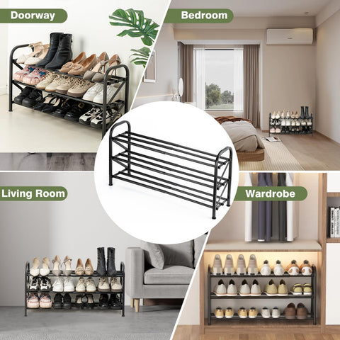 Atrastout closet storage solution helps arrange sandals to boots neatly.