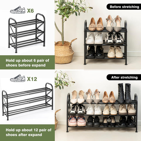Atrastout entryway shoe organizer keeps shoes accessible near the door.