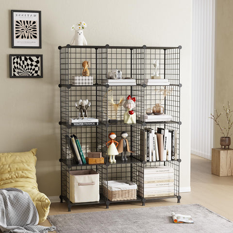 ATTDETJL 12-cube organizer anti-scratch base for stability