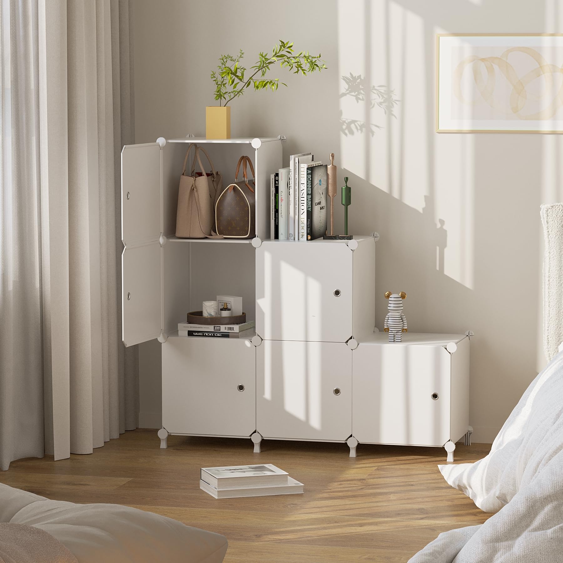 ATTDETJL doors keep contents hidden, reducing visual clutter and dust.